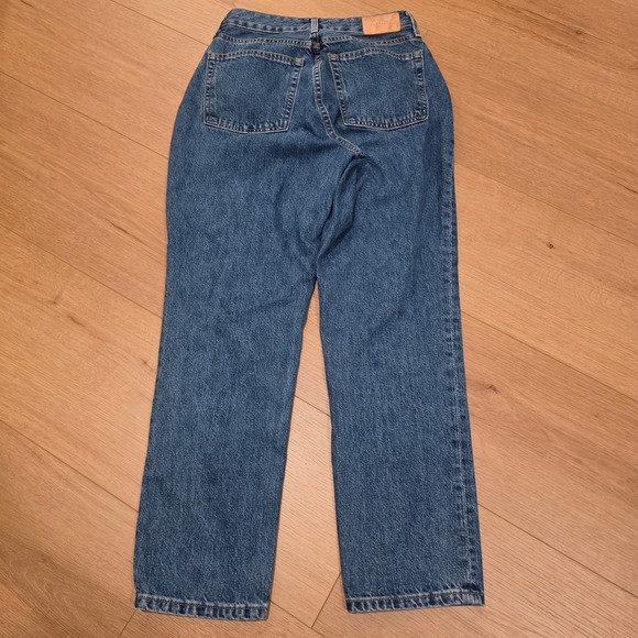 Everlane Curvy 90s Cheeky Straight Jean Northridge Blue Organic Cotton 28 Reg - Picture 11 of 13